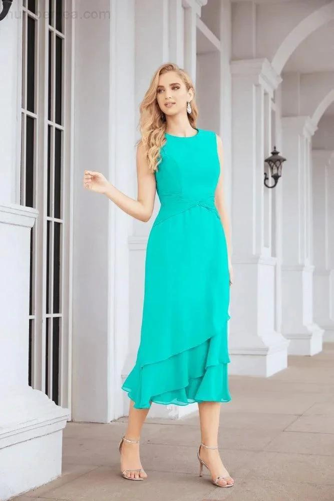 Sunnderly Two-Piece A-line Mother of The Bride Dress Formal Party Gown Dress SY28072