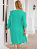 Sunnderly Mother of The Bride Dresses Prom Dress Casual Pleated Dress  SY28065
