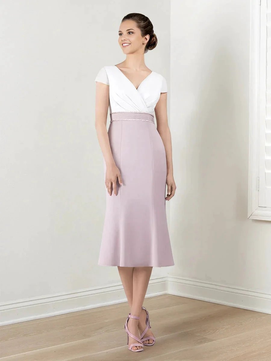 Sheath/Column Mother of the Bride Dresses with Jacket & Beading