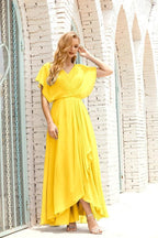 Numbersea  Mother of The Bride Dresses Plus Size V-Neck Floor Length Formal Prom Dress for Wedding Guest 28020