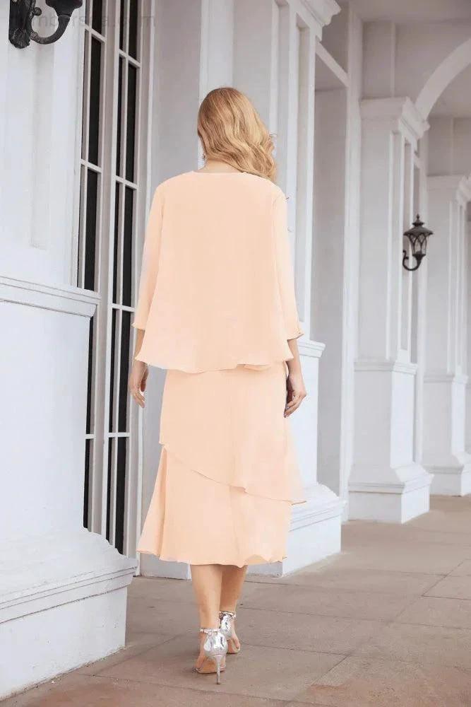 Sunnderly Two-Piece A-line Mother of The Bride Dress Formal Party Gown Dress SY28072