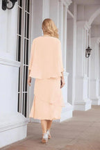 Sunnderly Two-Piece A-line Mother of The Bride Dress Formal Party Gown Dress SY28072