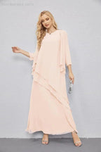 Mother of Bride Dresses with Open Front Lightweight Cardigan Formal Prom Gown  28081