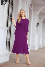 Sunnderly Two-Piece A-line Mother of The Bride Dress Formal Party Gown Dress SY28072