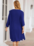 Sunnderly Mother of The Bride Dresses Prom Dress Casual Pleated Dress  SY28065