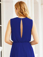 Numbersea Sleeveless Long Bridesmaid Dress A line Formal Evening Prom Gown 28025
