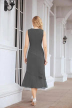 Sunnderly Two-Piece A-line Mother of The Bride Dress Formal Party Gown Dress SY28072