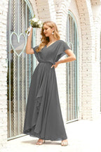 Numbersea  Mother of The Bride Dresses Plus Size V-Neck Floor Length Formal Prom Dress for Wedding Guest 28020