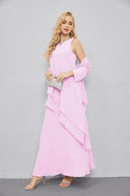 Mother of Bride Dresses with Open Front Lightweight Cardigan Formal Prom Gown  28081