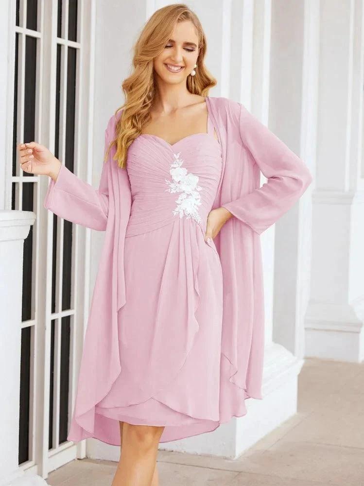 Sunnderly Mother of The Bride Groom Dresses Lace Appliques for Wedding Guest SY28066