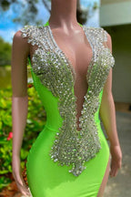 Off The Shoulder Sleeveless Open Back Mermaid Long Prom Dress