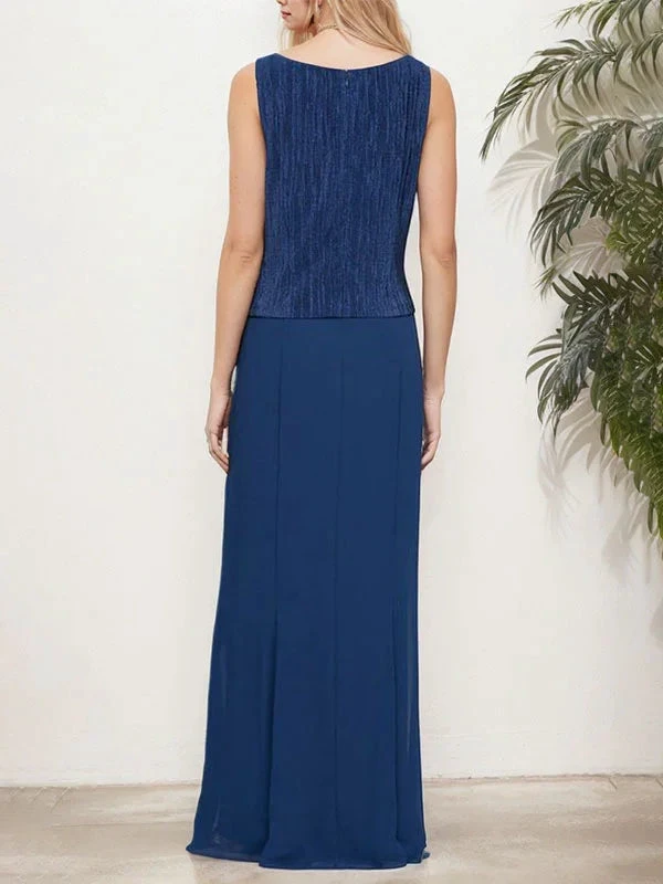 Metallic Mock Two-Piece Gown with Jacket