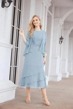 Sunnderly Two-Piece A-line Mother of The Bride Dress Formal Party Gown Dress SY28072