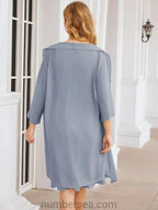 Sunnderly Mother of The Bride Dresses Prom Dress Casual Pleated Dress  SY28065