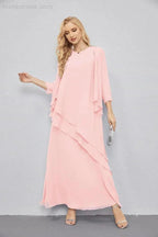 Mother of Bride Dresses with Open Front Lightweight Cardigan Formal Prom Gown  28081