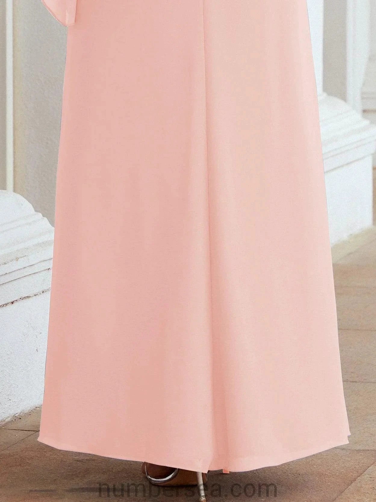 Sunnderly Formal Party Gown Dress Long Mother of The Bride Dresses with Ruffle Cape SY28026