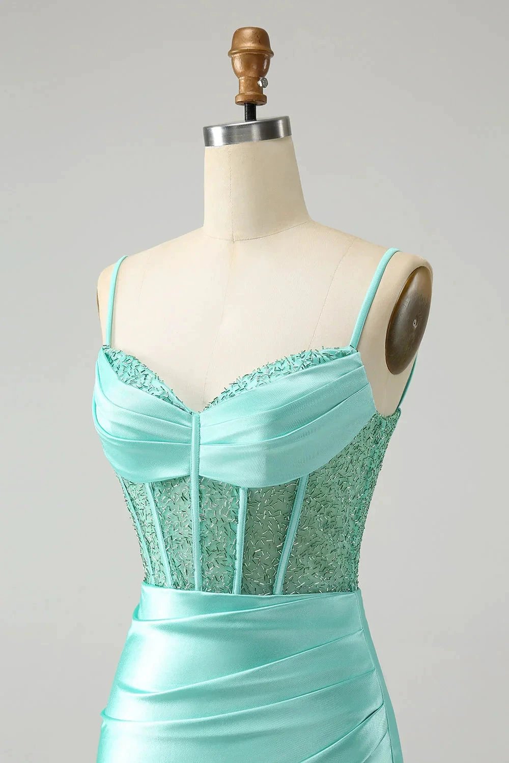 Gold Corset Short Homecoming Dress with Lace Up Back