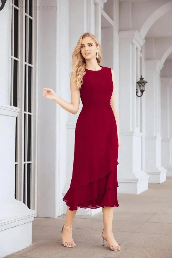 Sunnderly Two-Piece A-line Mother of The Bride Dress Formal Party Gown Dress SY28072