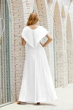 Numbersea  Mother of The Bride Dresses Plus Size V-Neck Floor Length Formal Prom Dress for Wedding Guest 28020