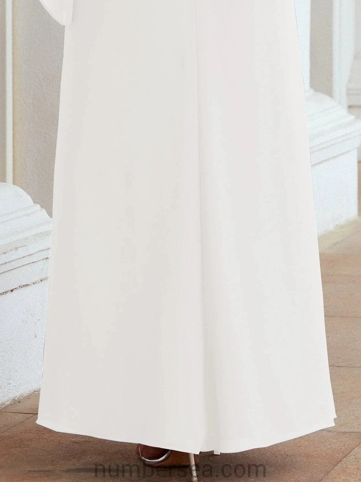 Sunnderly Formal Party Gown Dress Long Mother of The Bride Dresses with Ruffle Cape SY28026