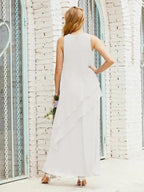 Chiffon Long Plus Size Mother of Bride Dresses Formal Bridesmaid Prom Gown SY28019