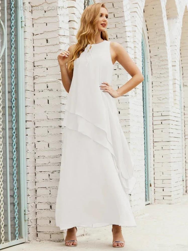 Chiffon Long Plus Size Mother of Bride Dresses Formal Bridesmaid Prom Gown SY28019