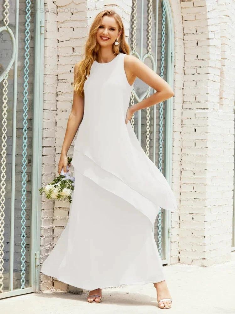 Chiffon Long Plus Size Mother of Bride Dresses Formal Bridesmaid Prom Gown SY28019