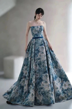 New Style Detachable Sleeve Long Prom Dress Unique Formal Evening Dress Y6081