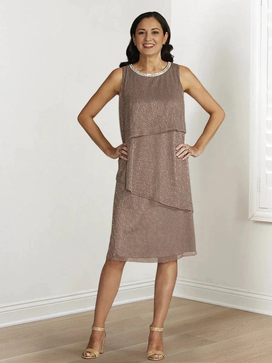 Sheath/Column Mother of the Bride Dresses with Sequins & Jacket