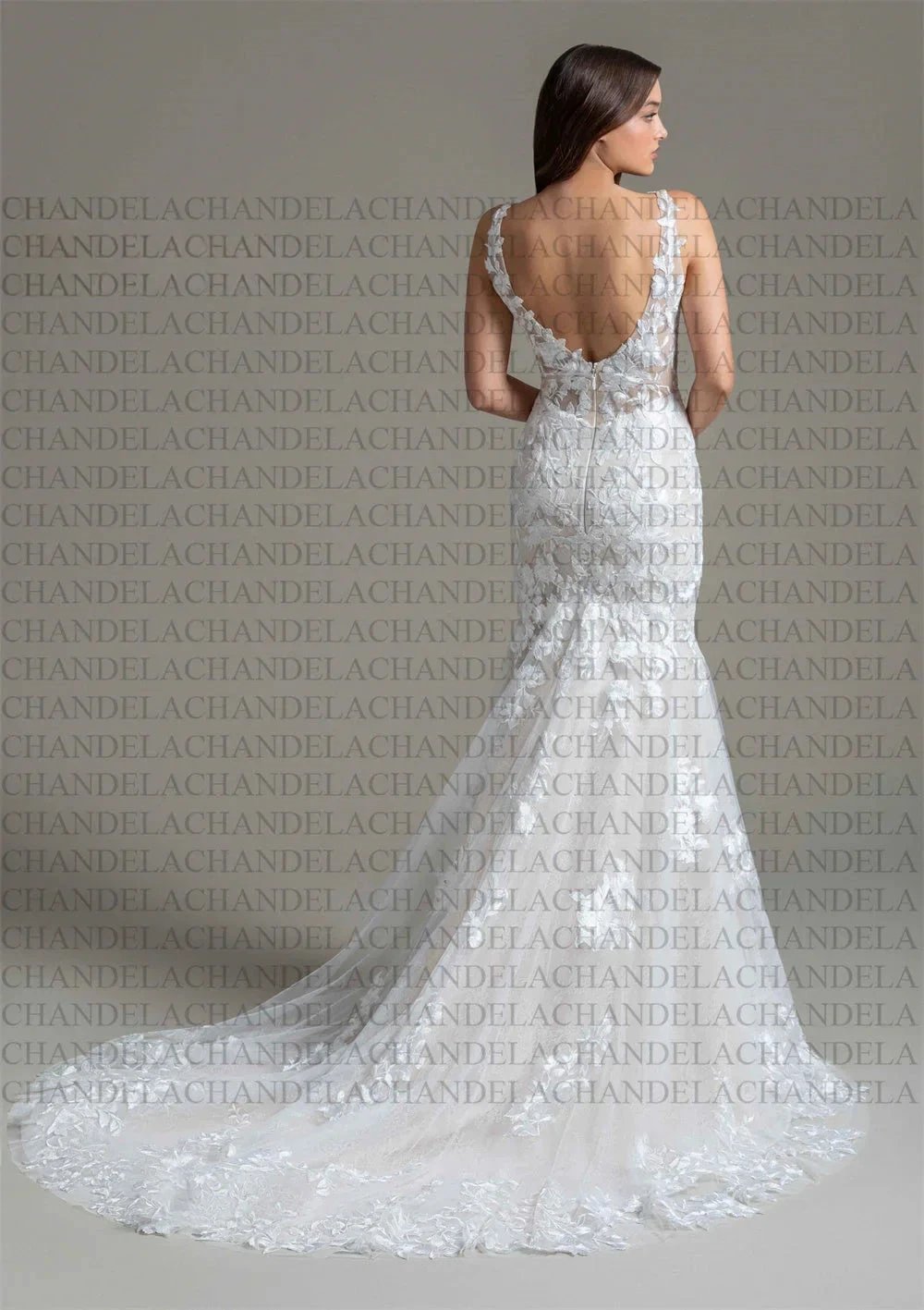 Charming Trumpet Wedding Dresses Sleeveless Scoop Pleat Appliques Bridal Gown Vestido De Casamento Customised For Women