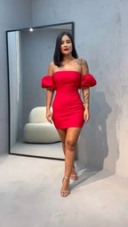 Strapless Red Homecoming Dress Red Cocktail Dress Y2187