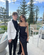 Long Black long prom dress evening dress Y5382
