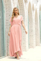 Numbersea  Mother of The Bride Dresses Plus Size V-Neck Floor Length Formal Prom Dress for Wedding Guest 28020