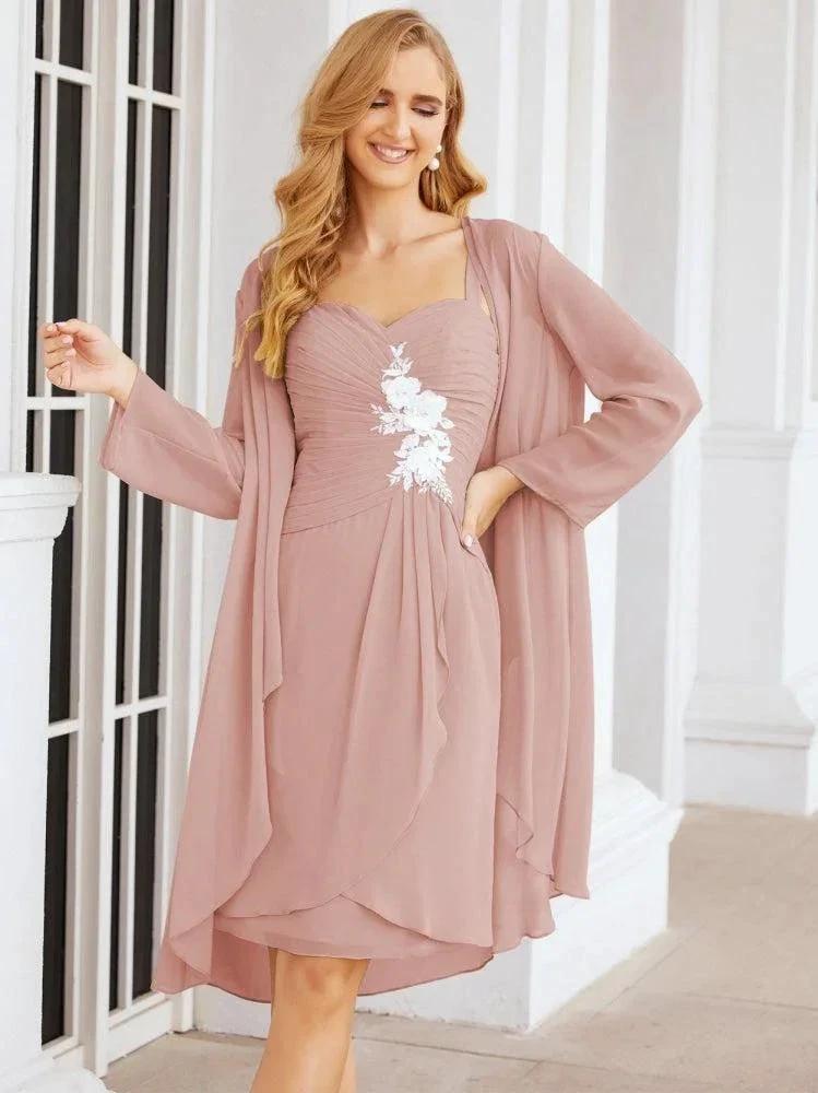 Sunnderly Mother of The Bride Groom Dresses Lace Appliques for Wedding Guest SY28066