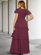 A-Line/Princess V-Neck Floor-Length Mother of the Bride Dresses