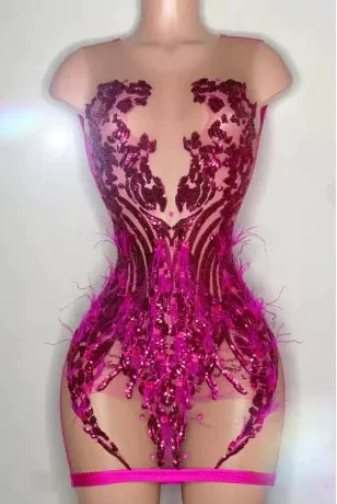 Sexy Black Homecoming Dress 23rd Birthday Outfit Dress For Black Girls Y2233