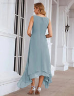 Sunnderly Chiffon Plus Size Mother of Bride Dresses with Jacket Formal Dresses for Wedding SY28073