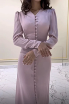 Elegant Long Sleeves Sheath/Column Prom Dress Charming Evening Dress Y4636