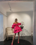 A-line Homecoming Dress Charming Party Dress Y2374