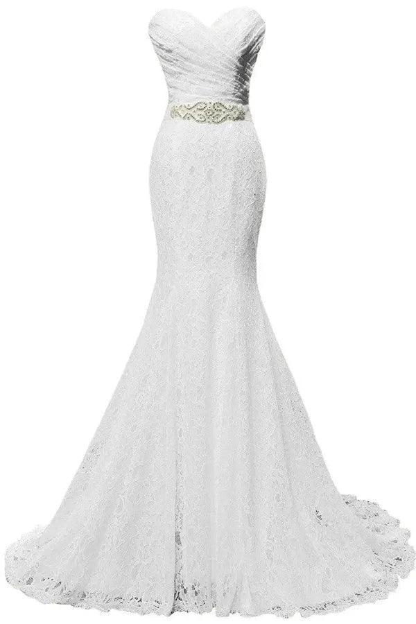 Elegant Mermaid Wedding Dresses Sweetheart Wedding Gowns WD720