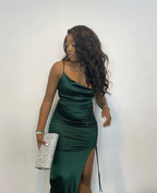 Elegant Emerald Green Long Evening Dress,Sheath Emerald Green Formal Gown Y2177