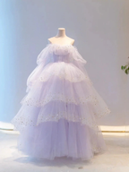 Sparkly Prom Dresses Purple Prom Dresses Robes Cocktail Off The Shoulder Prom Dresses Long Sleeve Prom DressesY2408