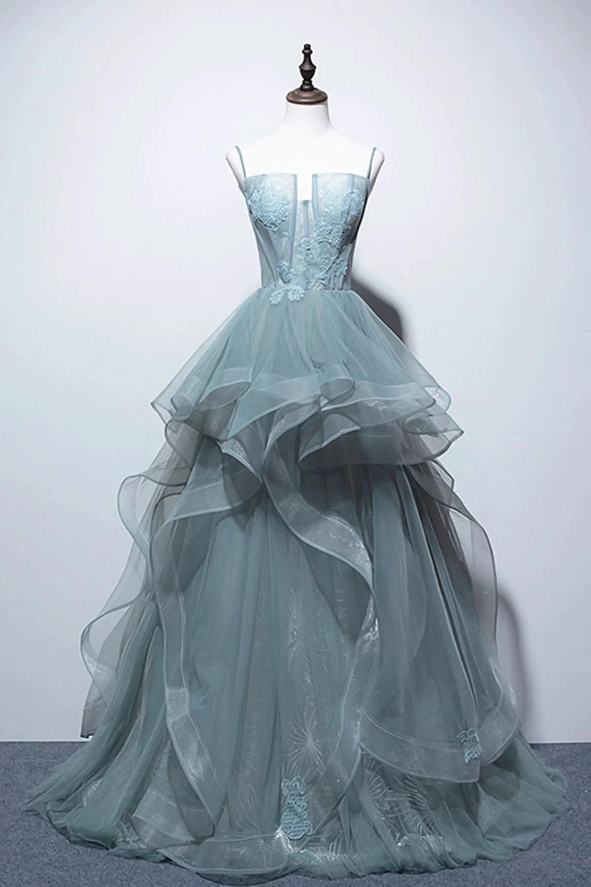 Green Lace Long Prom Dresses Green Lace Long Formal Evening Dresses