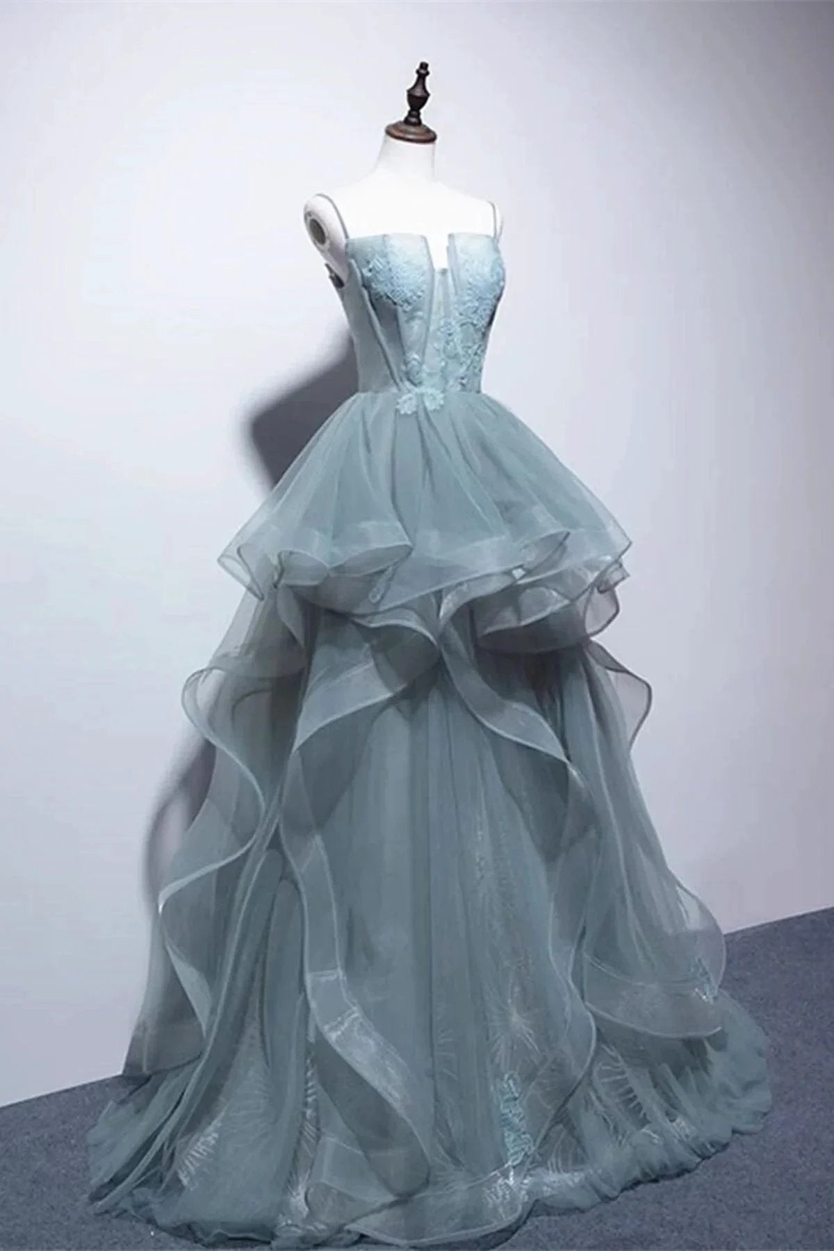 Green Lace Long Prom Dresses Green Lace Long Formal Evening Dresses
