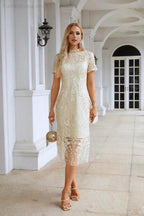 Ladies embroidery short-sleeved Chinese style short evening dress party wedding shopping evening dress SY28105