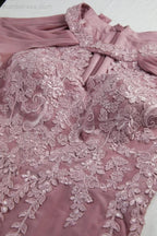 Ladies Chiffon Embroidery Flying Sleeves Mopping Long Bridesmaid Evening Dress Prom Wedding Party Evening Dress 28119