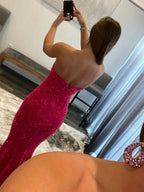 LAURYN |MERMAID SWEETHEART NECK SEQUINS PROM DRESS
