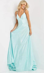 Long Shimmer Pink Prom Dress SYP81