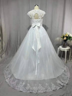 MYYBLE Real Photo Backless Cap Sleeves Bohemian Modern Wedding Dresses 2022 Plus Size Custom Made Vestido De Noiva Wedding Dress