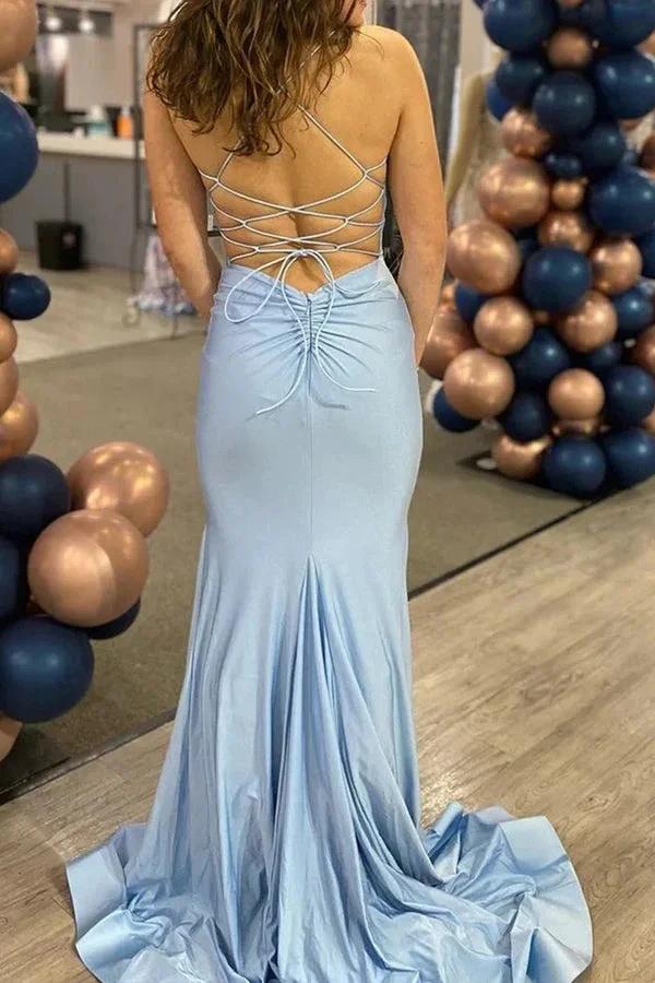 Mermaid Tight Orange Long Prom Dress Formal Gown PSK541
